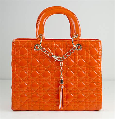 lady dior bag orange